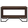 Mesa de centro madera de ingeniería marrón roble 75x51x40 cm de , Mesas de centro - Ref: Foro24-848488, Precio: 51,39 €, Desc...