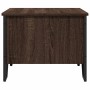 Mesa de centro madera de ingeniería marrón roble 75x51x40 cm de , Mesas de centro - Ref: Foro24-848488, Precio: 51,39 €, Desc...