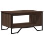 Mesa de centro madera de ingeniería marrón roble 75x51x40 cm de , Mesas de centro - Ref: Foro24-848488, Precio: 51,39 €, Desc...