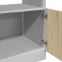Armario de microondas contrachapada color roble 60x57x207 cm de , Armarios de cocina - Ref: Foro24-849627, Precio: 216,74 €, ...