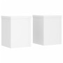 Soportes de plantas 2 uds madera ingeniería blanco 10x10x18 cm de , Soportes para macetas - Ref: Foro24-852888, Precio: 27,90...