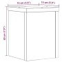 Plant stands 2 units engineered wood white 10x10x18 cm by , Pot stands - Ref: Foro24-852888, Price: 25,81 €, Discount: %