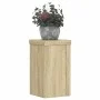 Soportes de plantas 2 uds madera roble Sonoma 10x10x18 cm de , Soportes para macetas - Ref: Foro24-852881, Precio: 18,63 €, D...