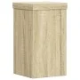 Soportes de plantas 2 uds madera roble Sonoma 10x10x18 cm de , Soportes para macetas - Ref: Foro24-852881, Precio: 18,63 €, D...