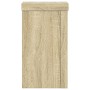 Soportes de plantas 2 uds madera roble Sonoma 10x10x18 cm de , Soportes para macetas - Ref: Foro24-852881, Precio: 16,29 €, D...