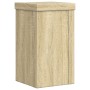 Soportes de plantas 2 uds madera roble Sonoma 10x10x18 cm de , Soportes para macetas - Ref: Foro24-852881, Precio: 16,29 €, D...
