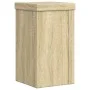 Soportes de plantas 2 uds madera roble Sonoma 10x10x18 cm de , Soportes para macetas - Ref: Foro24-852881, Precio: 18,63 €, D...