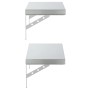 Estantes de pared 2 uds acero inoxidable plateado 50x23,5 cm de , Estantes y estanterías - Ref: Foro24-3214510, Precio: 53,99...