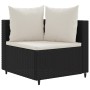 Set de sofás de jardín con cojines 9 pzas ratán sintético negro de , Conjuntos de jardín - Ref: Foro24-3308424, Precio: 630,8...