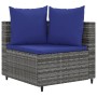 Set de sofás de jardín 7 pzas con cojines ratán sintético gris de , Conjuntos de jardín - Ref: Foro24-3308383, Precio: 448,12...