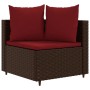 Set de sofás de jardín 10 pzas y cojines ratán sintético marrón de , Conjuntos de jardín - Ref: Foro24-3308405, Precio: 711,0...