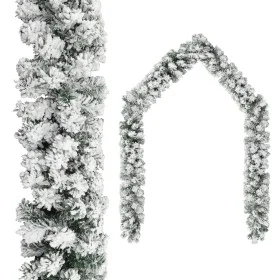 Guirnalda de Navidad con nieve flocada verde 20 m PVC de vidaXL, Adornos festivos - Ref: Foro24-320969, Precio: 83,94 €, Desc...