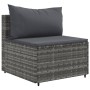 Set de sofás de jardín 4 pzas y cojines ratán sintético gris de , Conjuntos de jardín - Ref: Foro24-3308458, Precio: 274,21 €...