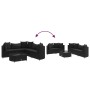 Set de sofás de jardín 6 piezas y cojines ratán sintético negro de , Conjuntos de jardín - Ref: Foro24-3308395, Precio: 428,9...