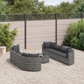 Set de sofás de jardín con cojines 9 pzas ratán sintético gris de , Conjuntos de jardín - Ref: Foro24-3308426, Precio: 571,46...
