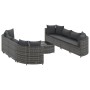 Set de sofás de jardín con cojines 9 pzas ratán sintético gris de , Conjuntos de jardín - Ref: Foro24-3308426, Precio: 576,03...
