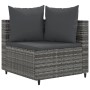 Set de sofás de jardín con cojines 9 pzas ratán sintético gris de , Conjuntos de jardín - Ref: Foro24-3308426, Precio: 576,03...