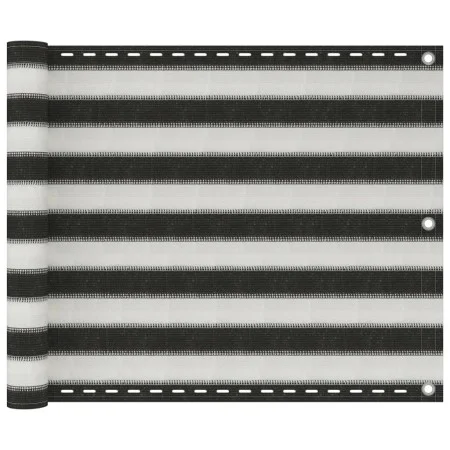 Toldo para balcón HDPE 75x300 cm gris antracita y blanco de vidaXL, Sombrillas - Ref: Foro24-310848, Precio: 13,98 €, Descuen...