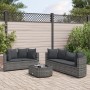 Set de muebles de jardín 6 pzas y cojines ratán sintético gris de , Conjuntos de jardín - Ref: Foro24-3308418, Precio: 408,47...
