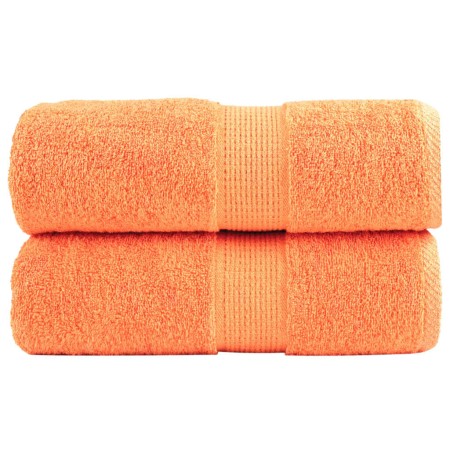 Toallas 2 unidades 100% algodón naranja 30x30 cm 600 gsm de , Toallas - Ref: Foro24-137371, Precio: 11,43 €, Descuento: %