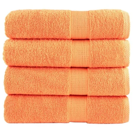 Toallas de baño 4 uds 100% algodón verde 100x150 cm 600 gsm de , Toallas - Ref: Foro24-137384, Precio: 79,12 €, Descuento: %