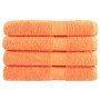 Toallas premium 4 uds 100% algodón naranja 100x200 cm 600 gsm de , Toallas - Ref: Foro24-137390, Precio: 101,24 €, Descuento: %