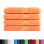 Toallas premium 4 uds 100% algodón naranja 100x200 cm 600 gsm de , Toallas - Ref: Foro24-137390, Precio: 101,24 €, Descuento: %