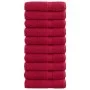 Toallas de baño 10 uds 100% algodón verde 100x150 cm 600 gsm de , Toallas - Ref: Foro24-137409, Precio: 169,63 €, Descuento: %