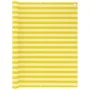 Toldo para balcón HDPE amarillo y blanco 120x500 cm de vidaXL, Sombrillas - Ref: Foro24-310882, Precio: 14,29 €, Descuento: %
