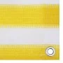 Toldo para balcón HDPE amarillo y blanco 120x500 cm de vidaXL, Sombrillas - Ref: Foro24-310882, Precio: 14,29 €, Descuento: %