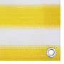 Toldo para balcón HDPE amarillo y blanco 120x500 cm de vidaXL, Sombrillas - Ref: Foro24-310882, Precio: 19,55 €, Descuento: %