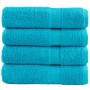 Toallas de baño 4 uds 100% algodón verde 100x150 cm 600 gsm de , Toallas - Ref: Foro24-137456, Precio: 78,92 €, Descuento: %