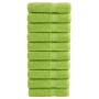 Toallas de baño 10 uds 100% algodón verde 100x150 cm 600 gsm de , Toallas - Ref: Foro24-137505, Precio: 170,31 €, Descuento: %