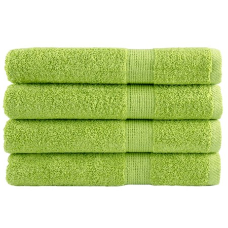 Toallas de sauna 4 uds algodón verde manzana 80x200 cm 600 gsm de , Toallas - Ref: Foro24-137507, Precio: 76,71 €, Descuento: %