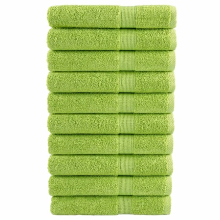 Toallas premium 10 uds algodón verde manzana 100x200 cm 600 gsm de , Toallas - Ref: Foro24-137511, Precio: 230,23 €, Descuent...