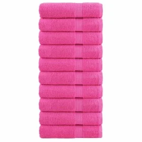 Toallas de ducha 10 uds 100% algodón rosa 70x140 cm 600 gsm de , Toallas - Ref: Foro24-137526, Precio: 109,99 €, Descuento: %