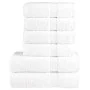 Juego de toallas 6 piezas 100% algodón blanco 600 gsm de , Toallas - Ref: Foro24-137553, Precio: 63,43 €, Descuento: %