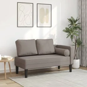 Sofá diván con cojines tela gris taupe de , Divanes - Ref: Foro24-4007583, Precio: 161,09 €, Descuento: %