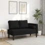 Sofá diván con cojines tela negro de , Divanes - Ref: Foro24-4007581, Precio: 135,77 €, Descuento: %