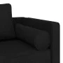 Sofá diván con cojines tela negro de , Divanes - Ref: Foro24-4007581, Precio: 135,77 €, Descuento: %