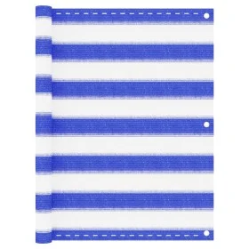 Toldo para balcón HDPE azul y blanco 75x300 cm de vidaXL, Sombrillas - Ref: Foro24-310884, Precio: 13,67 €, Descuento: %