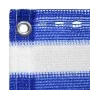 Toldo para balcón HDPE azul y blanco 75x300 cm de vidaXL, Sombrillas - Ref: Foro24-310884, Precio: 13,67 €, Descuento: %