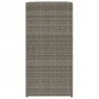 Jardinera de ratán sintético gris 40x40x80 cm de , Maceteros y jardineras - Ref: Foro24-366415, Precio: 75,35 €, Descuento: %