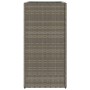 Jardinera de ratán sintético gris 40x40x80 cm de , Maceteros y jardineras - Ref: Foro24-366415, Precio: 89,62 €, Descuento: %