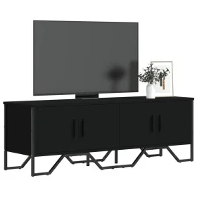 Mueble de TV madera de ingeniería negro 122x34x41 cm de , Muebles TV - Ref: Foro24-848584, Precio: 61,52 €, Descuento: %
