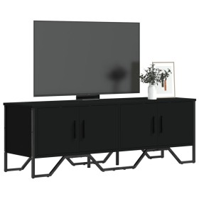 Mueble de TV madera de ingeniería negro 122x34x41 cm de , Muebles TV - Ref: Foro24-848584, Precio: 64,13 €, Descuento: %