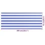 Toldo para balcón HDPE azul y blanco 75x300 cm de vidaXL, Sombrillas - Ref: Foro24-310884, Precio: 13,67 €, Descuento: %
