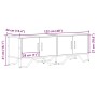 Mueble de TV madera de ingeniería roble ahumado 122x34x41 cm de , Muebles TV - Ref: Foro24-848586, Precio: 66,85 €, Descuento: %