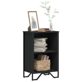 Estantería madera de ingeniería negro 50x31x74,5 cm de , Librerías y estanterías - Ref: Foro24-848599, Precio: 39,97 €, Descu...