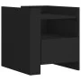 Engineered wood black bedside table 45x50x50 cm by , Nightstands - Ref: Foro24-848277, Price: 55,87 €, Discount: %